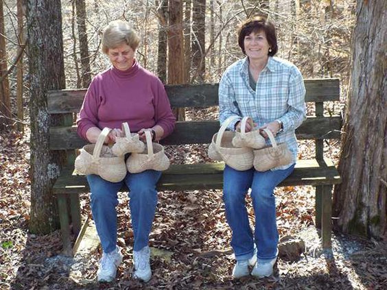 white oak basket making pic