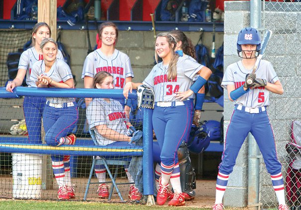 Aleya Esparza Taylor Swan and others in Dugout 4-8.jpg