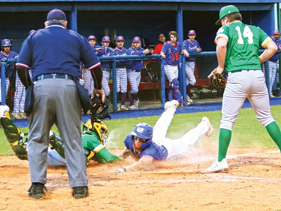 Kason Holder Tagged Out with Potential Tying Run 4-23.jpg