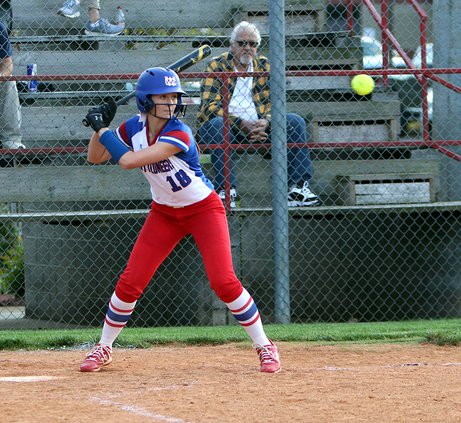 Rhealee Johnson at Bat with Ball 4-20.jpg